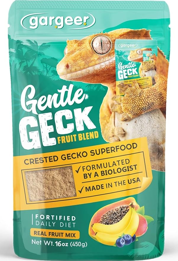 16oz Complete Crested Gecko Food Diet. Premium Ingredients Mix, Ready to Use Freshly Made Powder. Unique Superfood Formula, Developed & Made in The USA. Enjoy!
