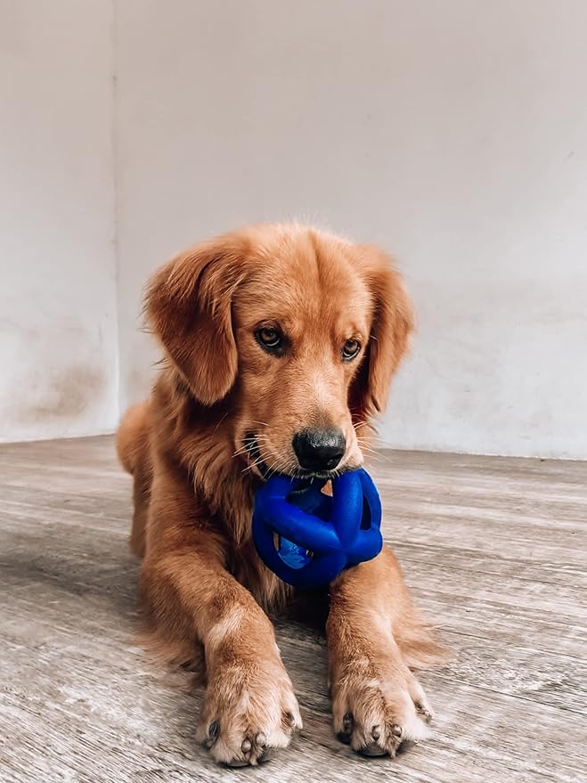 SuperChewy Tough Dog Cage Ball Toy | Lifetime Replacement | Strong Natural Rubber | Great Dog Fetch Toy | Chew Toys for Dogs | Ultra Durable Chew Toys for Aggressive Chewers | For Large Breeds