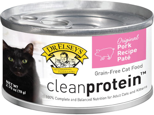 Dr. Elsey's cleanprotein Original Pork Recipe Wet Cat Food, 2.75 oz Can (Pack of 24)