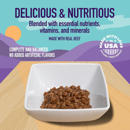 A Strong Heart Wet Dog Food, Filet Mignon Flavor in Gravy - 5.5 oz Cans (Pack of 24), Made in The USA with Real Beef