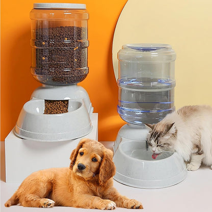 Automatic Dog Feeders - 3 Gallon Capacity Gravity Food Dispenser for Large Dogs and Cats