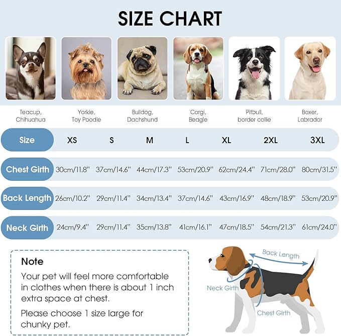 Queenmore XXL Dog Sweater, Dog Sweaters for Large Breeds, Turtleneck Pet Sweaters, Cold Weather Doggie Sweatshirt, Extra Large Pet Sweaters, Blue 2XL