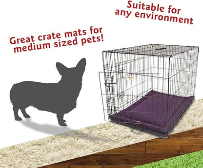 36" Villa Aubergine Purple Crate Dog Bed Mat By Majestic Pet Products