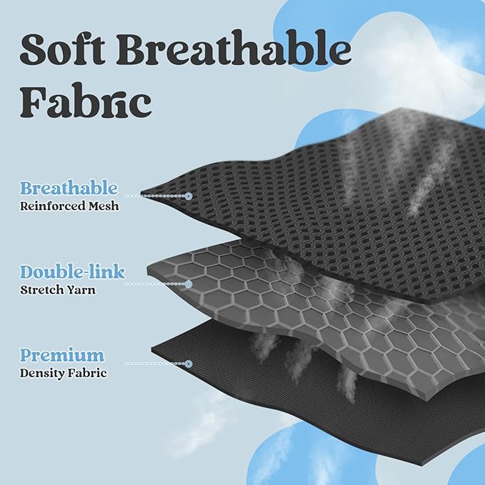 rabbitgoo Dog Harness Small Sized and Leash Set, Step-in Breathable Pet Harness, Soft Walking Reflective Puppy Vest for Small Dogs, Black & Light Blue, M