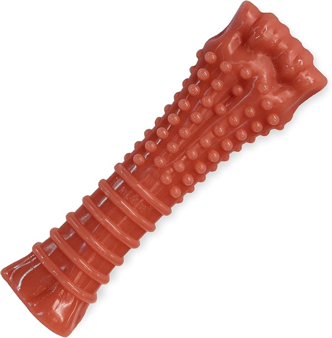 Nylabone Textured Knuckle Bone Power Chew Toy for Dogs, Durable & Tough Dog Toys for Aggressive Chewers, Bacon Flavor, X-Large - 50+ lbs, 1 Count
