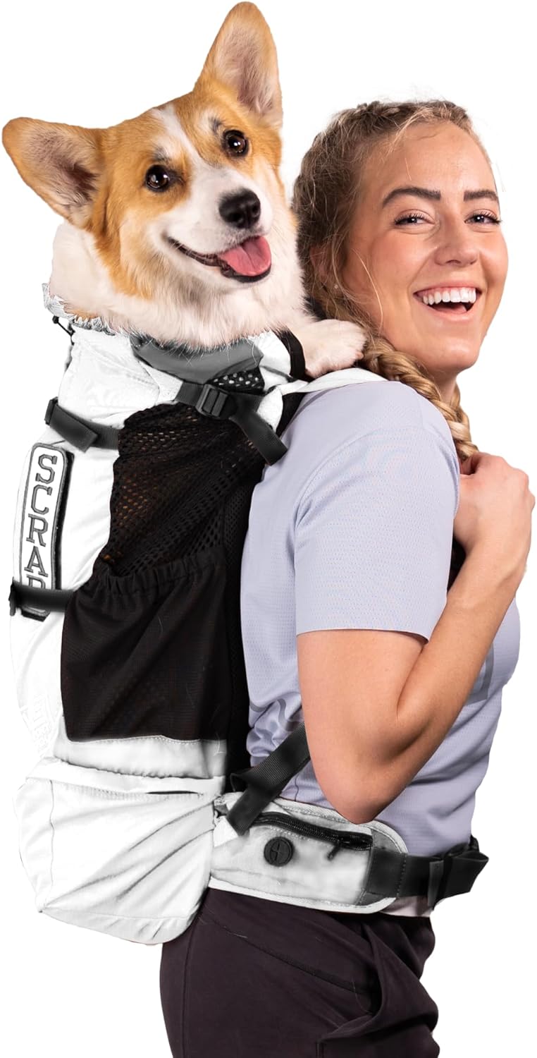 K9 Sport Sack Knavigate - Medium, Lunar Rock - Ideal for Dogs with 17-19” Back Length - Adjustable, Backpack-Style Carrier with Internal Frame & Padded Hip Belt
