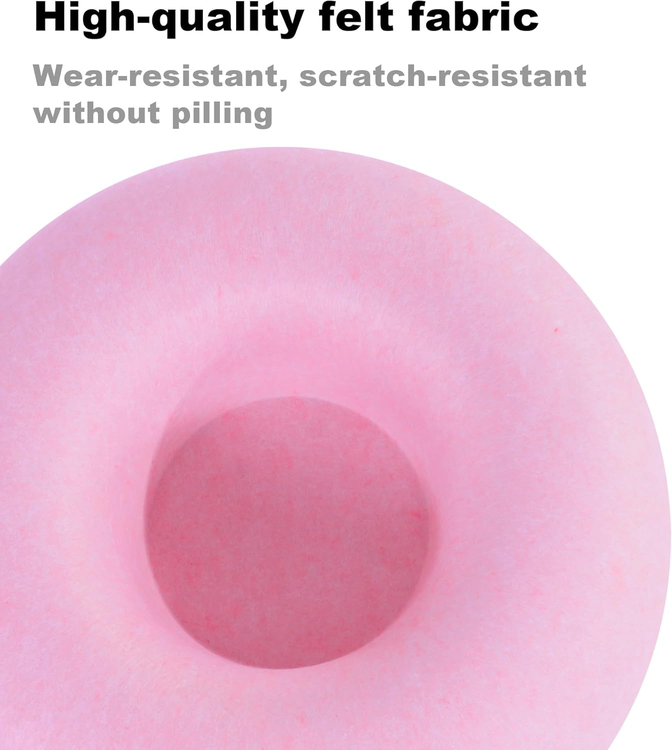 Large Cat Tunnel Bed for Indoor Cats with 3 Toys, Scratch Resistant Donut Cat Bed, Up to 30 Lbs (L 24x24x11, Pink)