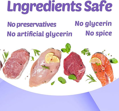 Freeze-Dried Turtle Food – 4 in 1 Chicken, Duck, Salmon, Beef – Treats for Aquatic, Box & Baby Species, Cats & Dogs – Real Human-Grade Meat