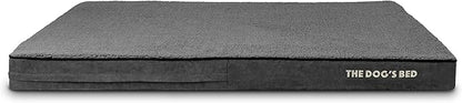 The Dog’s Bed Orthopedic Memory Foam Dog Bed, 2XL Grey Plush, Pain Relief for Arthritis, Hip & Elbow Dysplasia, Post Surgery, Lameness, Supportive, Calming, Waterproof Washable Cover