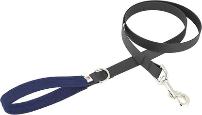 Wildebeest Funston Waterproof Dog Leash - Heavy Duty 4ft Long Leash for Small, Medium and Large Dogs - 1000D Nylon, Scratch & Stink-Resistant & Pill-Free - Nylon Wrap Handle (3/4" Wide, 4 ft Length)
