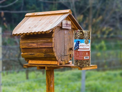 Birdseed Cylinders with Hole - Bird Seed for Outside Wild Birds (Small Cylinder, Mighty Bird Mix 1pc)