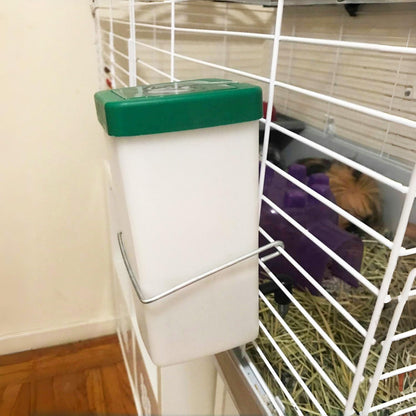 No-Drip Rabbit Water Bottle for Cage, 32oz Small Animal Water Dispenser Water Bottle for Small Pet/Bunny/Ferret/Hamster/Guinea Pig/Rabbit/Chinchilla/Mouse/Rat/Gerbil (Clear, 32 Ounce)