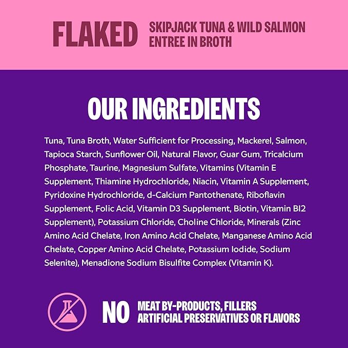 Wellness CORE Signature Selects Flaked Adult Wet Cat Food, Natural, Protein-Rich, Grain Free, 2.8 Ounce, 12 Pack (Skipjack Tuna & Wild Salmon)
