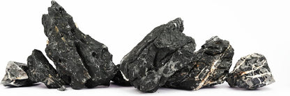 LANDEN Dark SEIRYU Stones Natural Rocks (3~11 inches,11pcs) x2 40Lx 2 Cases Total 80L 37lbs for Aquarium, Paludarium, Terrariums, Landscaping Rocks, Decorative Aquarium Rocks