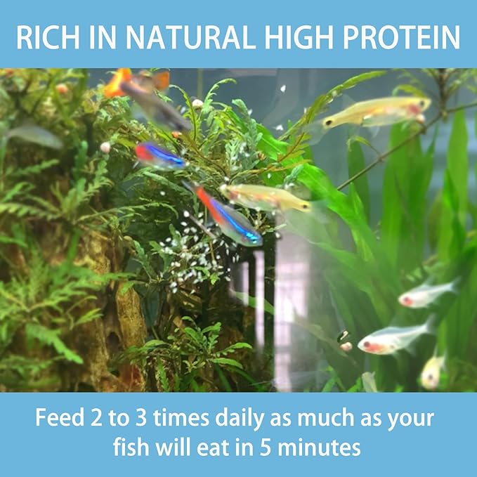 Instand Fish Food, 50ml Ready to Use Aquarium Fish Food, Non-Living Daphnia, Food for Betta Saltwater Marine Freshwater Fish (Daphnia)