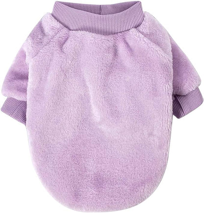 FabriCastle Dog Sweaters, 2-Pack Dog Clothes for Small Dogs Girl & Cats, Ultra Soft and Warm Pet Coats, Winter Pet Jacket, Doggy Apparel Costumes, Puppy Outfits (Pink,Light Purple, X-Large)