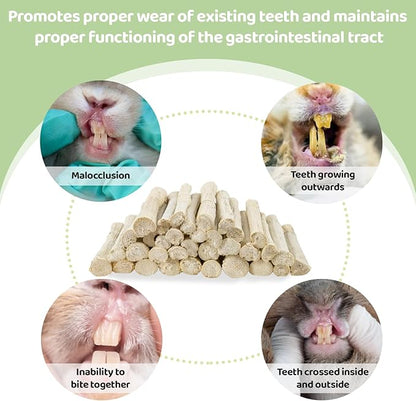 Sukh 240g Sweet Bamboo Chew Sticks - Natural Rabbit Bamboo Sticks Small Animal Chew Toy Bunny Molar Treats Atural Teeth Grinding Toys for Squirrel Guinea Pigs Chinchilla