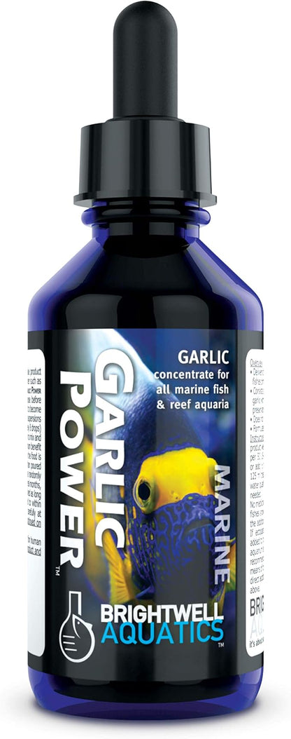 Brightwell Aquatics GarlicPower Garlic Extract for Aquarium Fish Food – Enhances Feeding Response – Boosts Nutrition – Ideal for Marine & Reef Tanks, 1000 ml