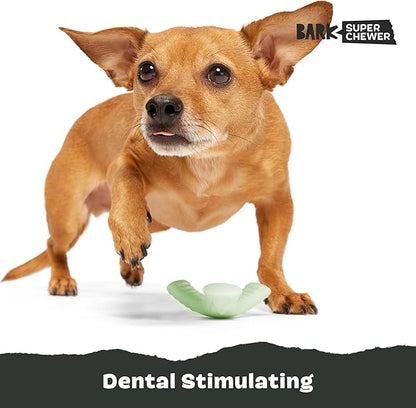 Barkbox Super Chewer Tough Dog Chew Toys for Aggressive Chewers, Dental Stimulating (Chopper - Small)