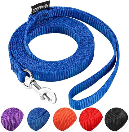 AMAGOOD 6 FT Cat Leashes, Strong Traditional Style Leash with Easy to Use Collar Hook,Cat Lead Great for Cats (3/8 in x 6 ft(Pack of 1), Blue)