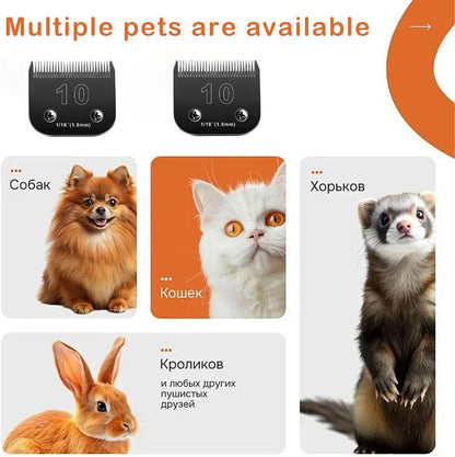 7pack Dog Grooming Blades Compatible with Andis Dog Clippers Blades,Dog Clipper Blades Compatible with Oster A5,Wahl km10 Dog Clippers,Stainless-Steel Blade Sharp