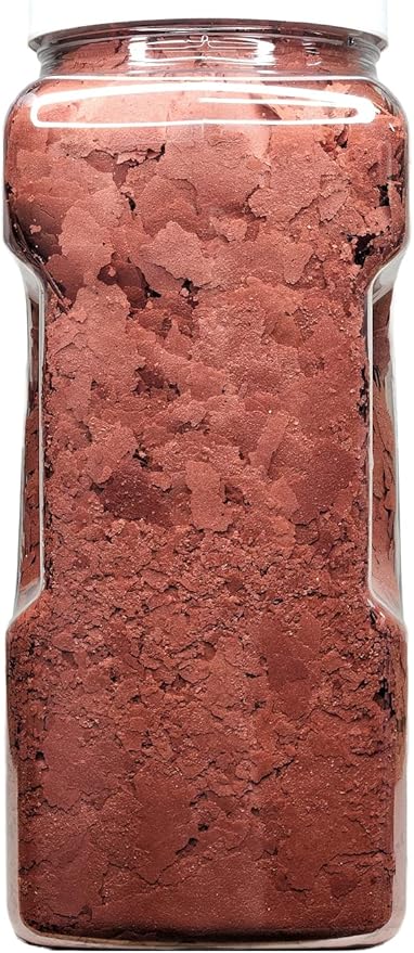 Aquatic Foods Inc. Beef Heart Custom Mix Flakes of Beef Heart, Shrimp Prawns, Astaxanthin for Color Enhancing Premium Flakes for Cichlids, Discus, Tropical Fish…2oz Small Jar