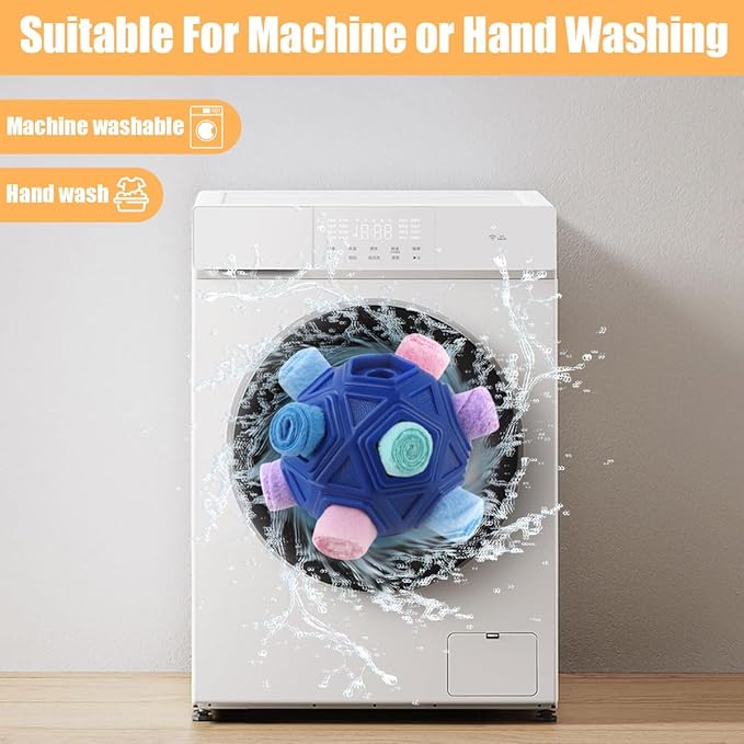 Dog Snuffle Ball-Interactive Puzzle Dog Toys Encourage Natural Foraging Skills Slow Feeder for Training and Stress Relief, Cloth Strip Hiding Food Chew Toys for Any Size Dogs