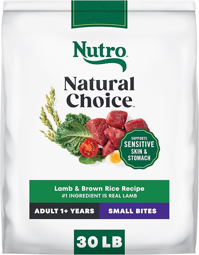 Nutro Natural Choice Lamb & Brown Rice Adult Small Bites Dog Food Recipe, 30 lb. Bag