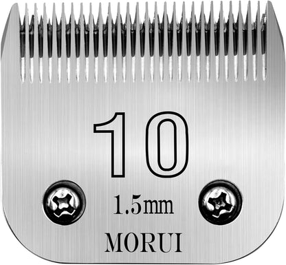 10 Cut Length 1/16"(1.5mm) Detachable Pet Dog Clipper Blades UltraEdge Series Clipper Blades for Dog Grooming Compatible with Most Andis,Oster A5 Wahl KM Series Clippers