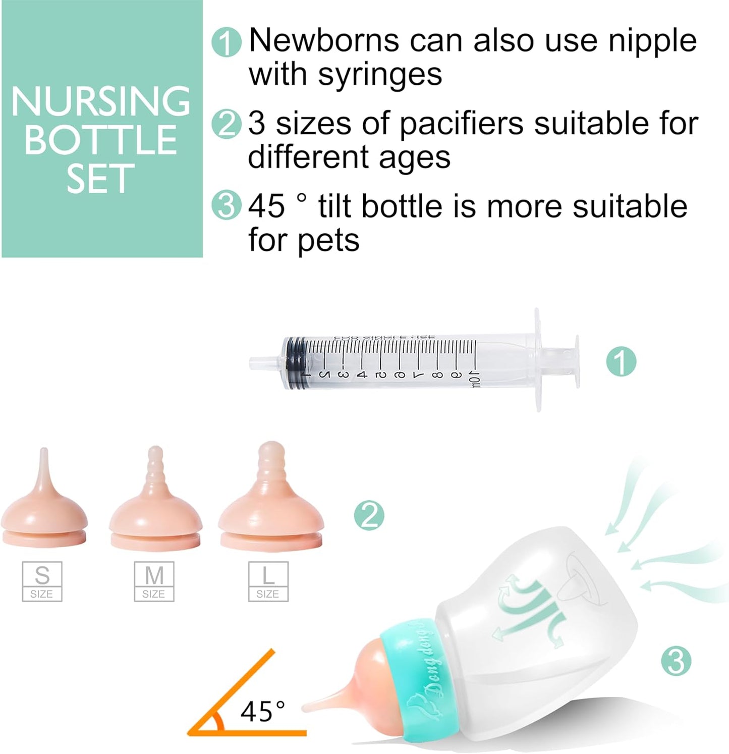 Puppy Kitten Whelping Kit, Essentials Kit for Newborn Puppies Kittens, All in One Complete with Essential Supplies for Newborn Birth