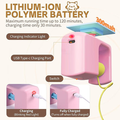 Interactive Automatic Cat Toy for Indoor Cats - Automatic Electric Door Hanging Cat Toy - Automatic Play Chase Exercise Feather Toys for Bored Indoor Adult & Kitten Cats