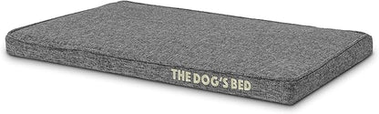 The Dog’s Bed Orthopedic Memory Foam Dog Bed, Small Grey Poly-Linen Pain Relief for Arthritis, Hip & Elbow Dysplasia, Post Surgery, Supportive, Calming, Waterproof Washable Covers