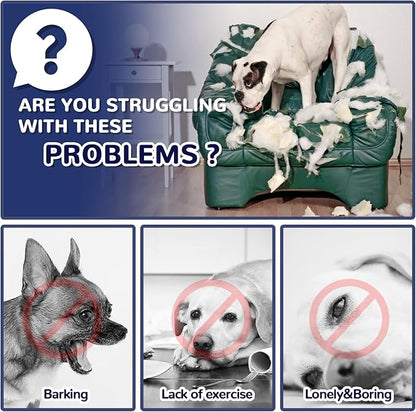 Dog Toys for Aggressive Chewers Large Breed, for German Shepherd, Indestructible Interactive Treat Dog Toys for Large Medium Breeds, Food Grade & Tough Rubber, Fun to Chew, Chase and Fetch (Blue)