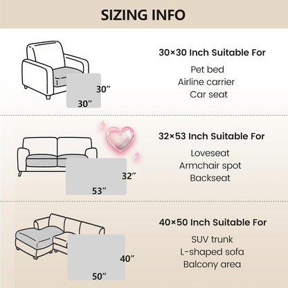 gogobunny 3X Stronger Waterproof Pet Blanket, Scratch Proof Furniture Protector for Dogs Cats, Reversible Cover 32x53 Inch, Dark Chocolate