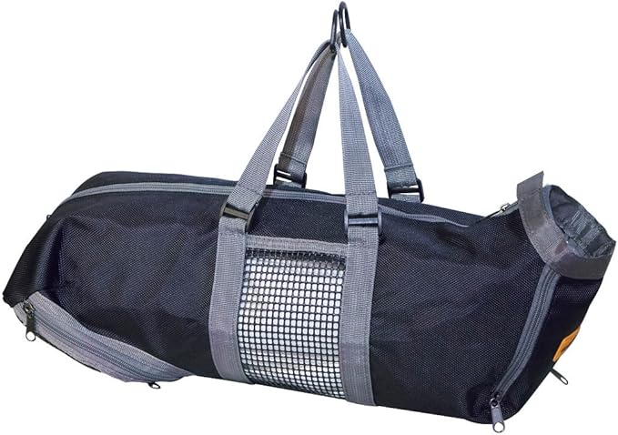 Cinf Cat Nail Clipping Cleaning Grooming Restraint Bag No Scratching Biting for Bathing Nail Trimming Injecting Examining(Black,M)