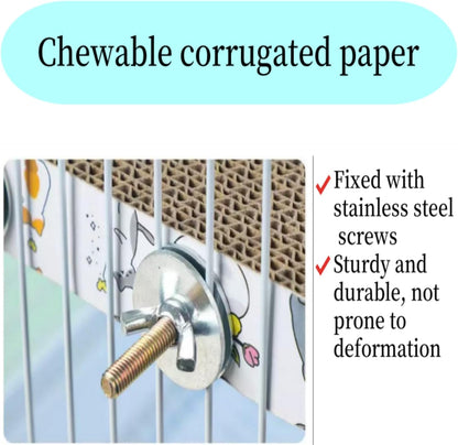 2-Pack Bird Platform Perch | Foraging & Shredding Toy for Parakeets Cockatiels Conures | Chewable Cardboard Perch Stand for Small Parrots Cage