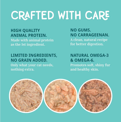 LOVE, NALA - Single Protein Flaked Wet Cat Food Variety Pack - Chicken, Tuna & White Fish - Natural, Hydration Broth, Grain-Free, Human-Grade Protein, Non-GMO, No Gums, No Carrageenan-2.8 oz,12 Cans