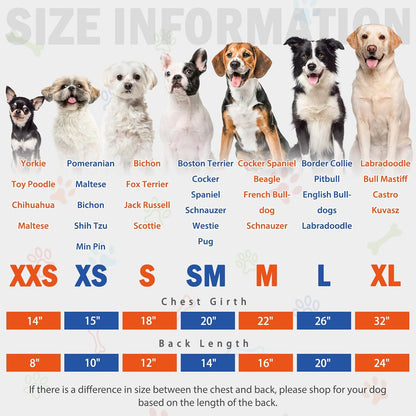 SCENEREAL Fleece Dog Pajamas for Small Medium Large Dogs, Warm Soft Puppy Jumpsuit, Adorable Bones Paw Print Pet Sweaters Clothes, Doggy Pjs Cat Coat for Boy Girl