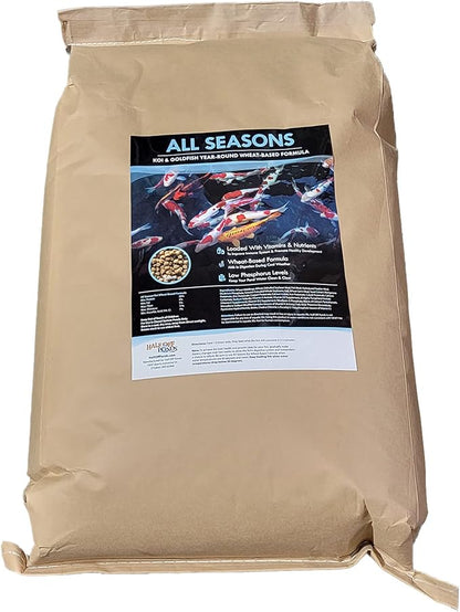 HALF OFF PONDS All Seasons Nourishing Formula Koi and Goldfish Food 30 lb Bag - KOIAS-030
