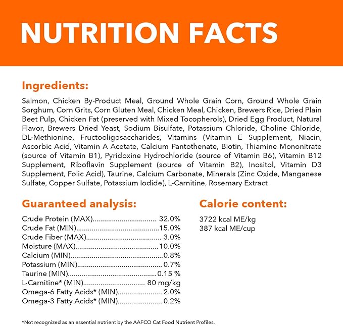 IAMS Proactive Health Adult Healthy Dry Cat Food with Real Salmon, 16 lb. Bag