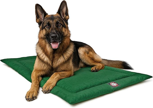 Majestic Pet Orthopedic Memory Foam Dog Crate Mat - Plush Pet Bed Pad for Crates & Kennels | USA Crafted | 48"x30" Villa Marine