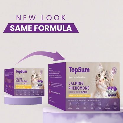 Cat Pheromones Calming Diffuser: Premium Pheromone Diffuser for Cats - Cat Pheromones Diffuser - Cat Calming Diffuser - Cat Calming Pheromone Diffuser, 3 Pack (Purple)