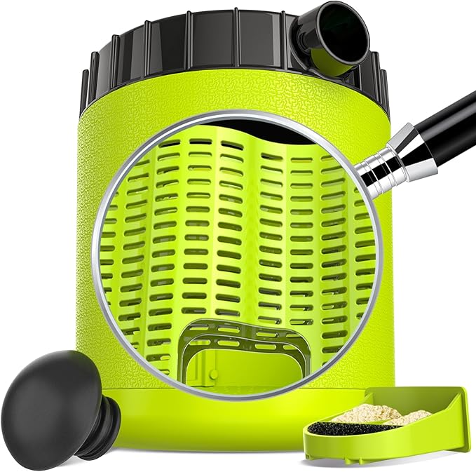 Professional Cricket Keeper Live Worm Organizer Tank with Rubber Seal, Dubia Roach Habitat with Bug Dirt Management Function, Perfect for Keeping Silkworm, Cricket,Dubia Cockroach,Superworms