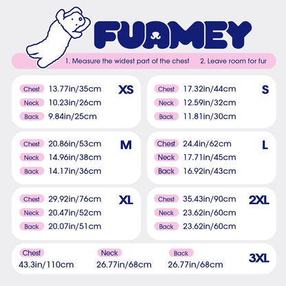 FUAMEY Dog Coat for Large Dogs,Waterproof Dog Winter Jacket with Harness Built in Puppy Cold Weather Coats Reflective Pet Vest with Zipper Warm Fleece Dogs Snowsuit Windproof Purple XXL