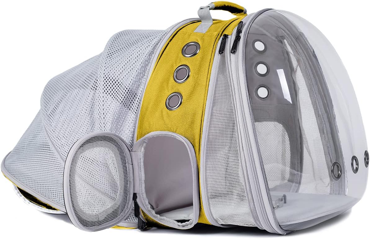 Dual Expandable Cat Backpack Carrier, Fit up to 20 lbs, Expandable Pet Carrier Backpack for Large Fat Cat and Small Puppy