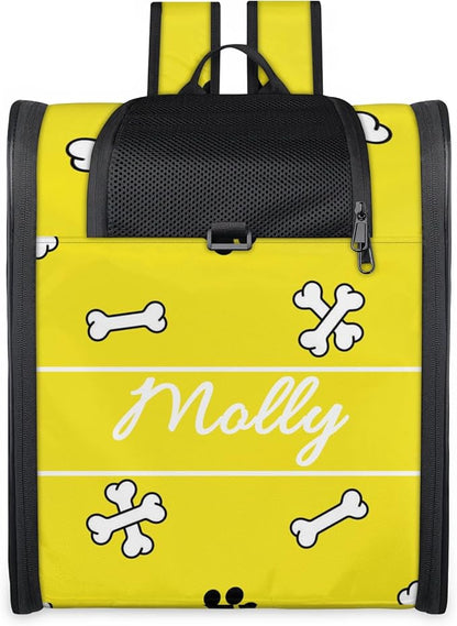 Cat Backpack Carrier-Customizable, Breathable Pet Carrier Backpack for Outdoor Travel/Vet Visits/Daily Use, Adjustable & Secure Design for Small Dogs and Cats Style8