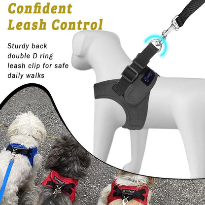 Comfort Fit Dog Harness Soft Padded No Pull Harness with Adjustable Buckles for Small Medium Large Dogs Step in Pet Vest with Easy Control Handle for Walking Jogging Running Training Dogs & Puppies