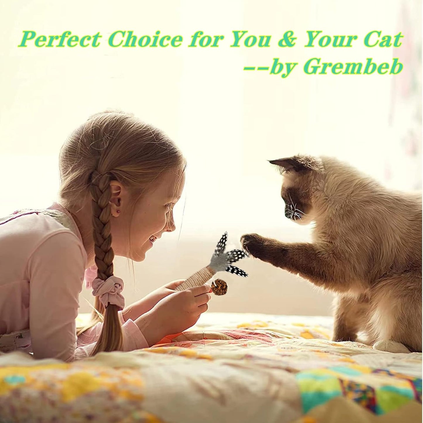 Cat Toys,14Pack Silvervine Cat Feather Toy Kitten Chew Stick Catnip Treat for Cleaning Teeth Indoor Kitty Teaser Wand Molar Snack Interactive Pet Rabbit Bunny Hamster Guinea Pig