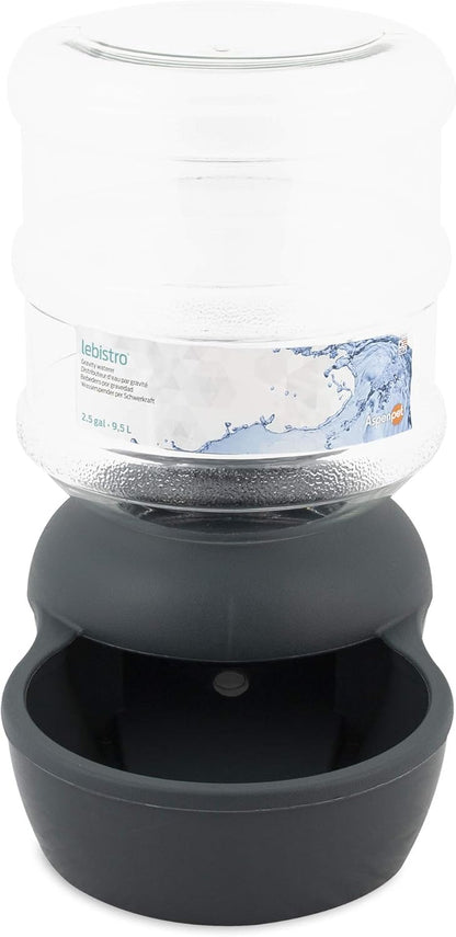 Petmate Aspen Pet Lebistro Gravity Waterer, 2.5 Gallon, Made in USA