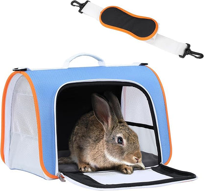 A4Pet Kitten Carrier, Airline Approved Pet Carrier for 1-12 lbs, Soft-Sided Pet Travel Carrier Blue,15.7 x 9 x 10.6, Small